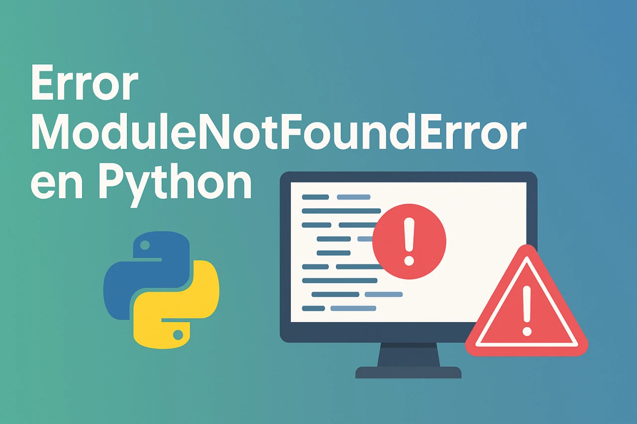 Solución al problema común del error ModuleNotFoundError en Python