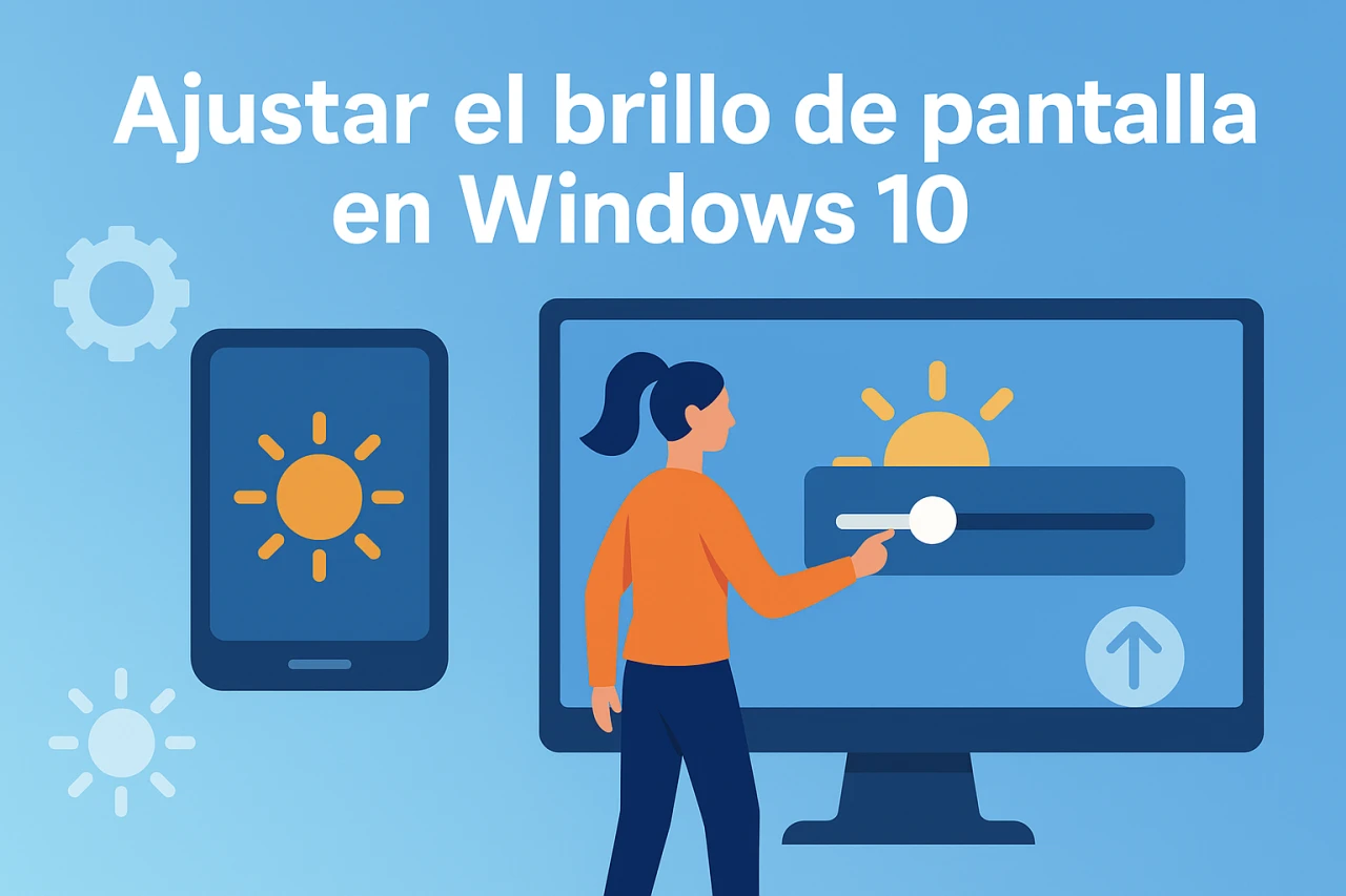 Cómo ajustar el brillo de pantalla en Windows 10: Tutorial fácil