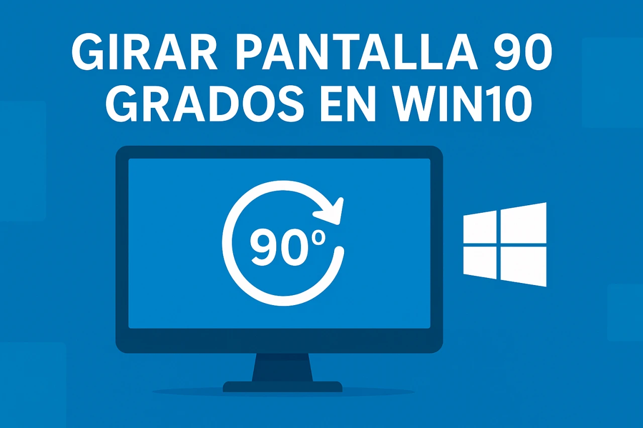 Girar pantalla en Win10: Cambia orientación en 90 grados