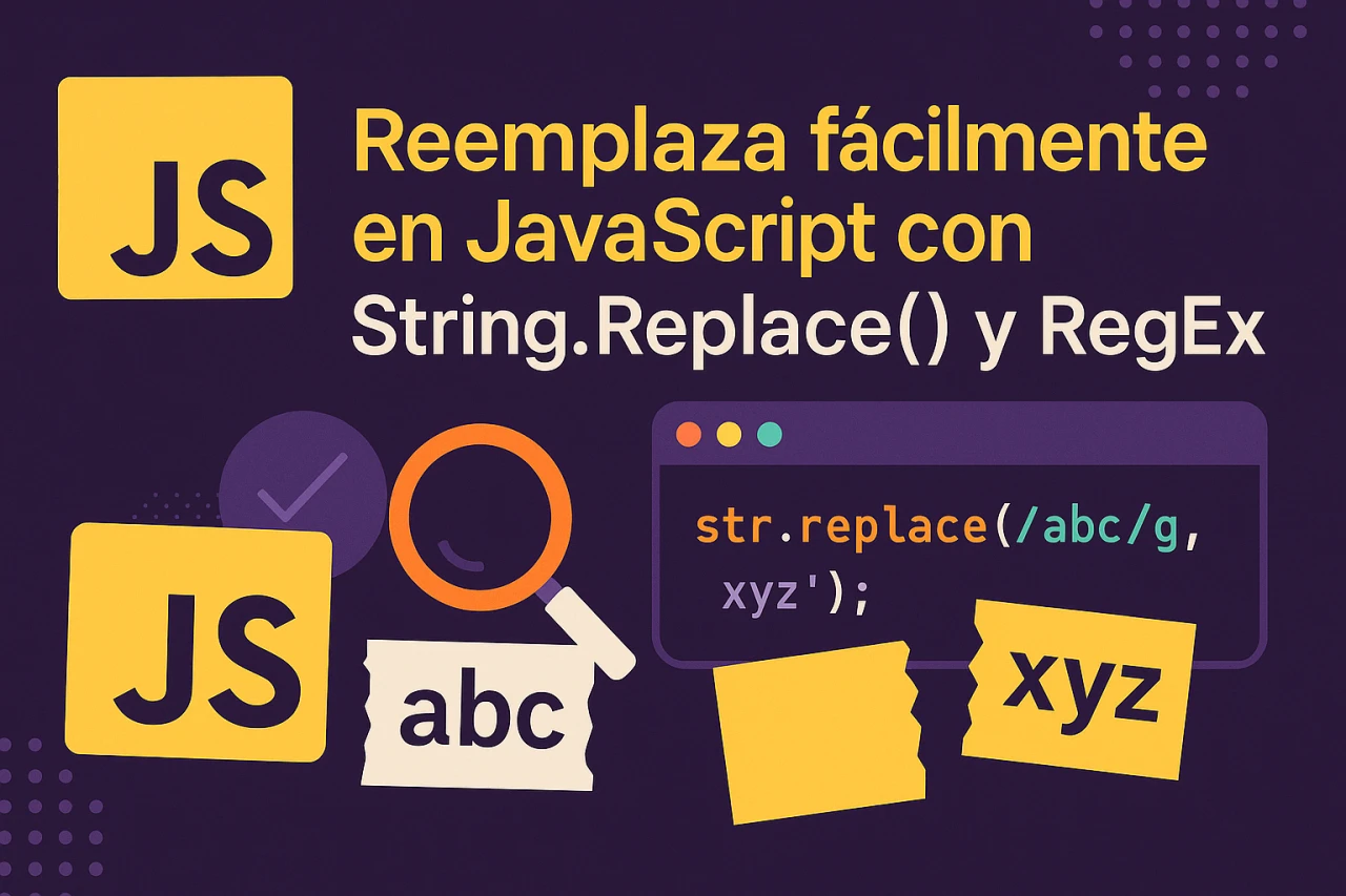 Reemplaza fácilmente en JavaScript con String.Replace() y RegEx