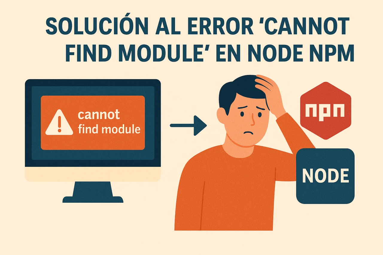 Solución al error 'cannot find module' en Node npm