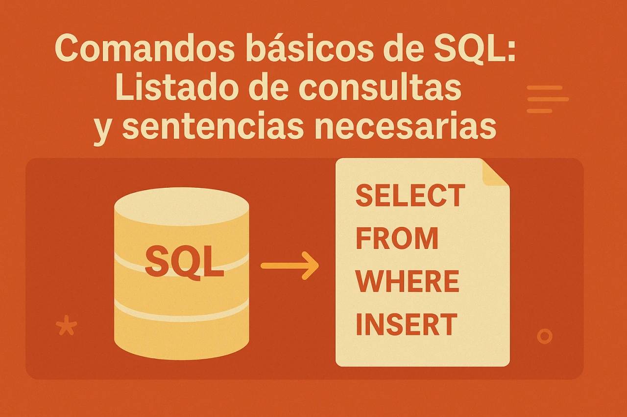 Comandos básicos de SQL: Listado de consultas y sentencias necesarias