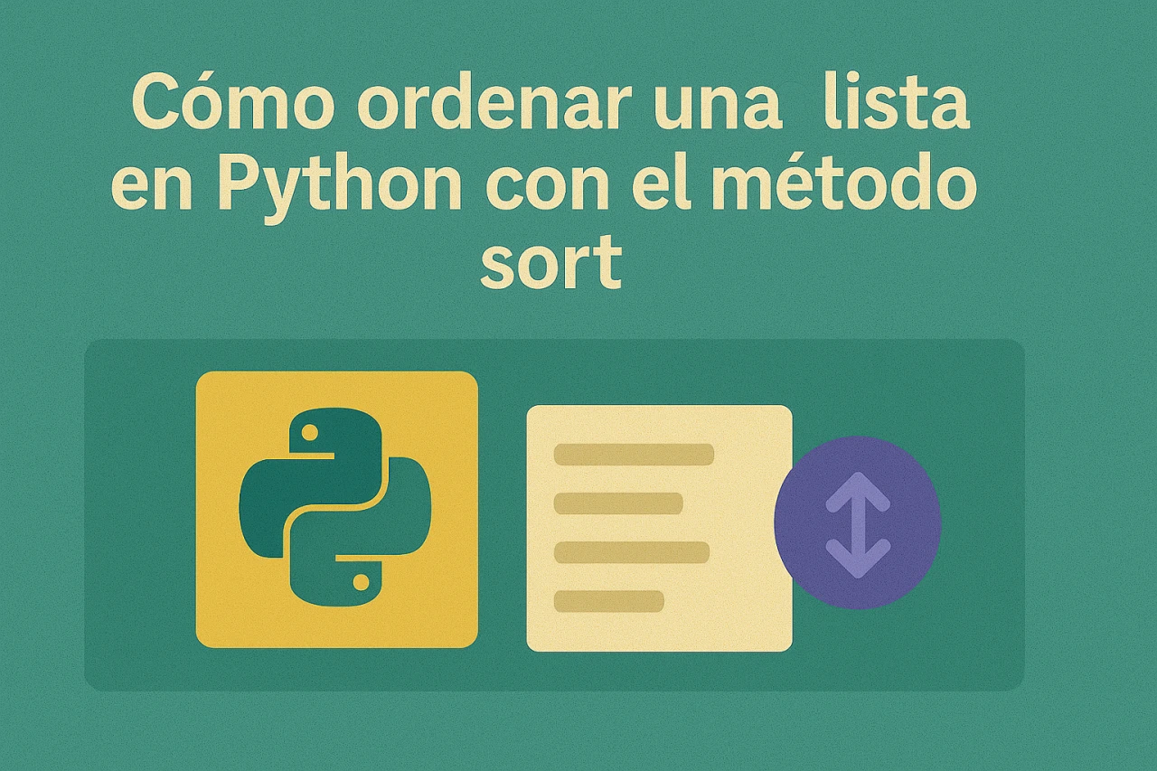 Cómo ordenar una lista en Python con el método sort