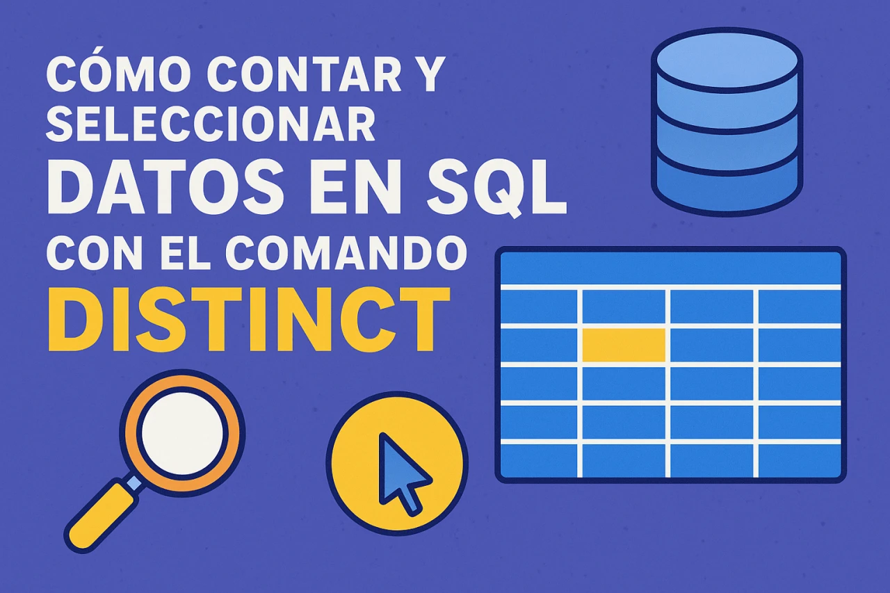 Cómo contar y seleccionar datos en SQL con el comando DISTINCT