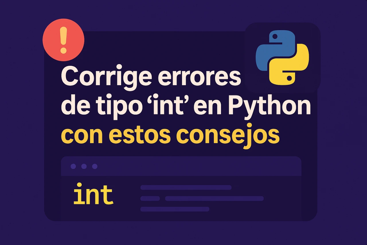 Corrige errores de tipo 'int' en Python con estos consejos
