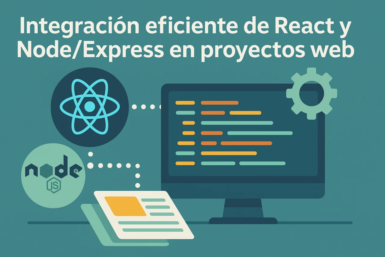 Integración eficiente de React y Node/Express en proyectos web