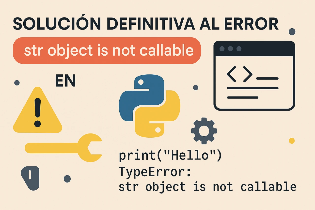 Solución definitiva al error str object is not callable en Python