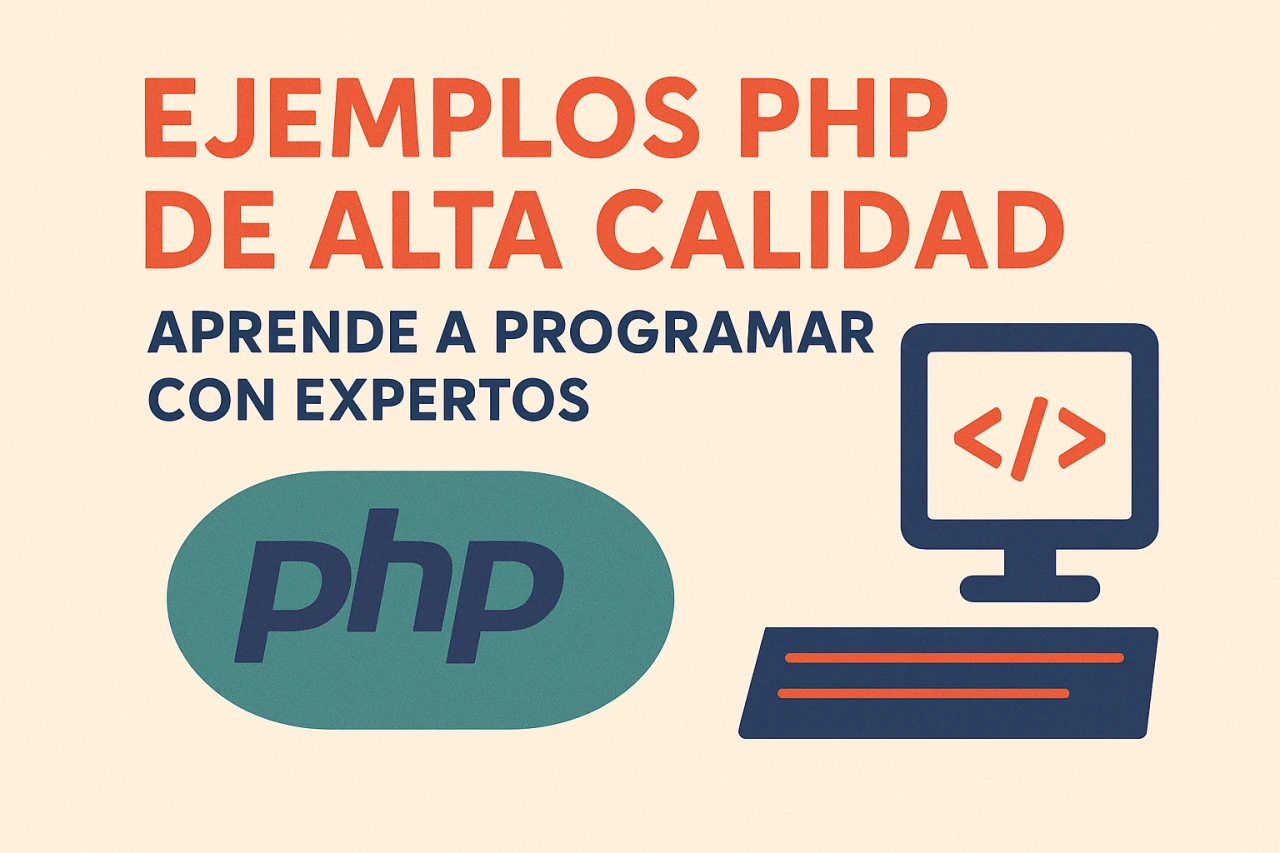 Ejemplos PHP de alta calidad: Aprende a programar con expertos