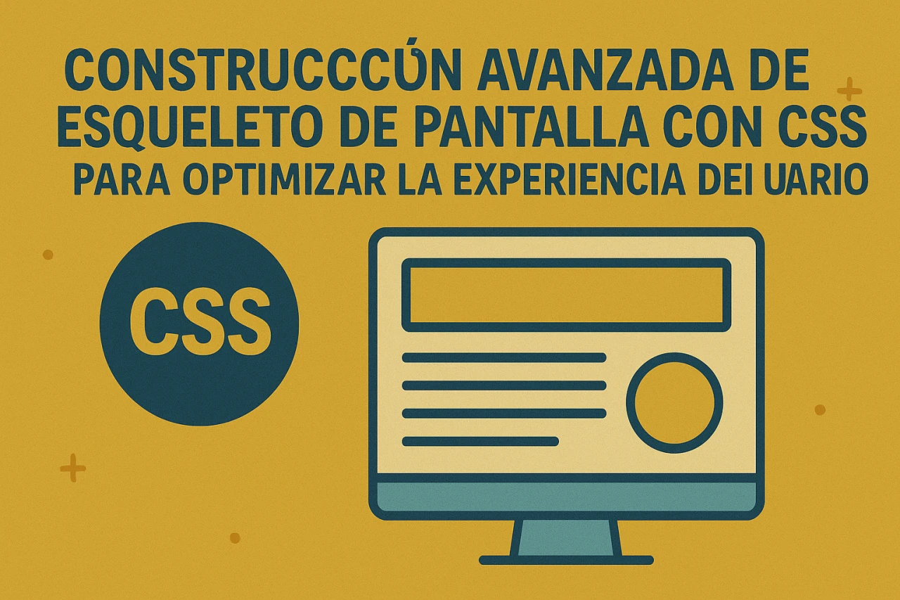 Construcción avanzada de esqueleto de pantalla con CSS para optimizar la experiencia del usuario