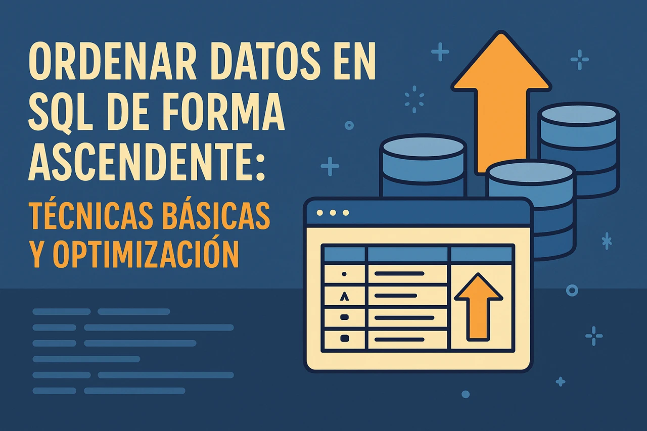 Ordenar datos en SQL de forma ascendente: técnicas básicas y optimización