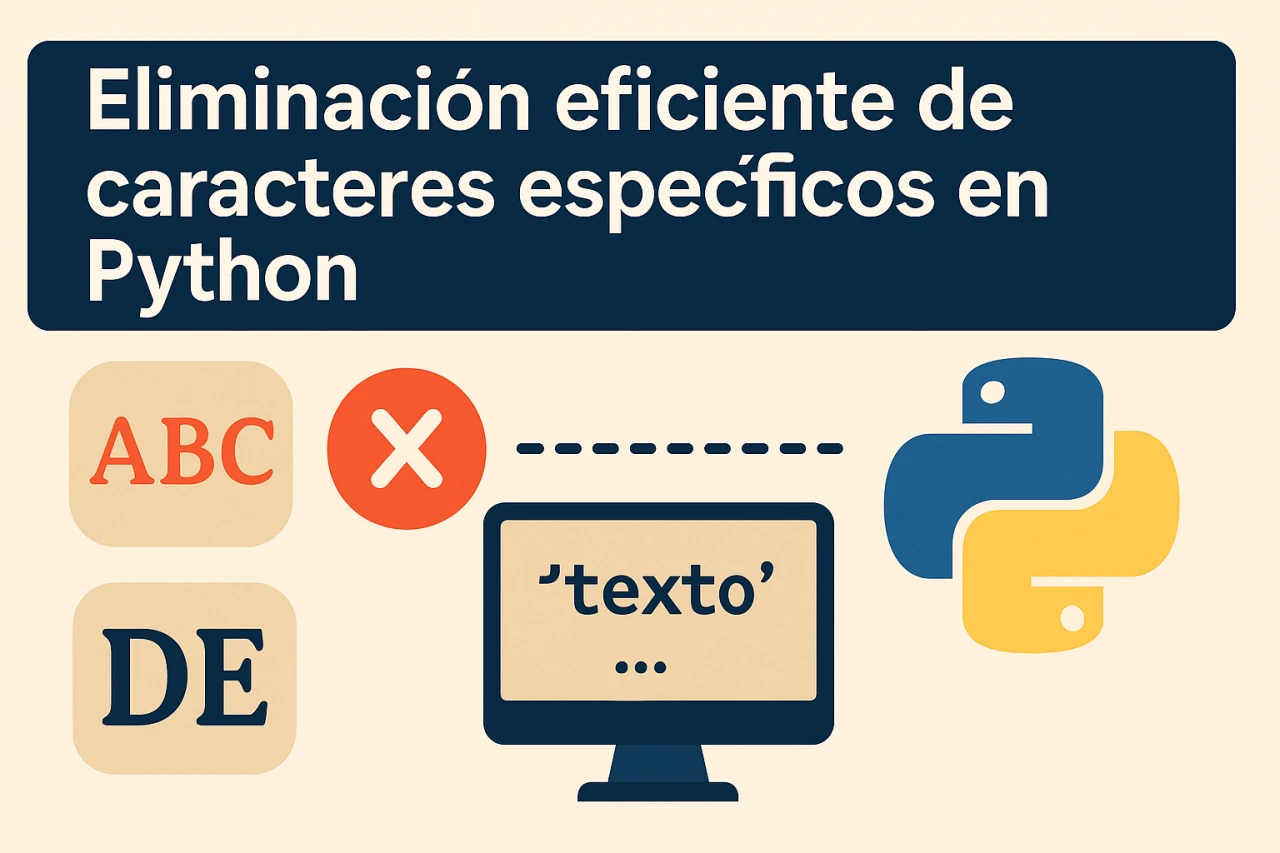 Eliminación eficiente de caracteres específicos en Python: métodos avanzados y mejores prácticas