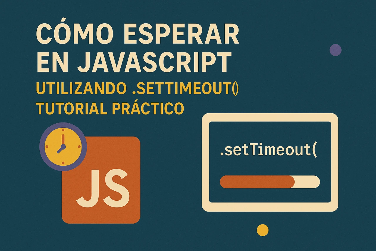 Cómo esperar en JavaScript utilizando .setTimeout(): Tutorial práctico