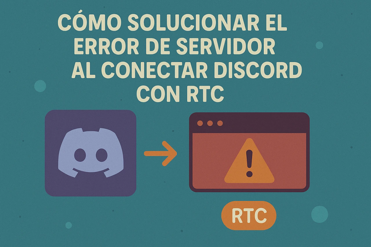 Cómo solucionar el error de servidor al conectar Discord con RTC