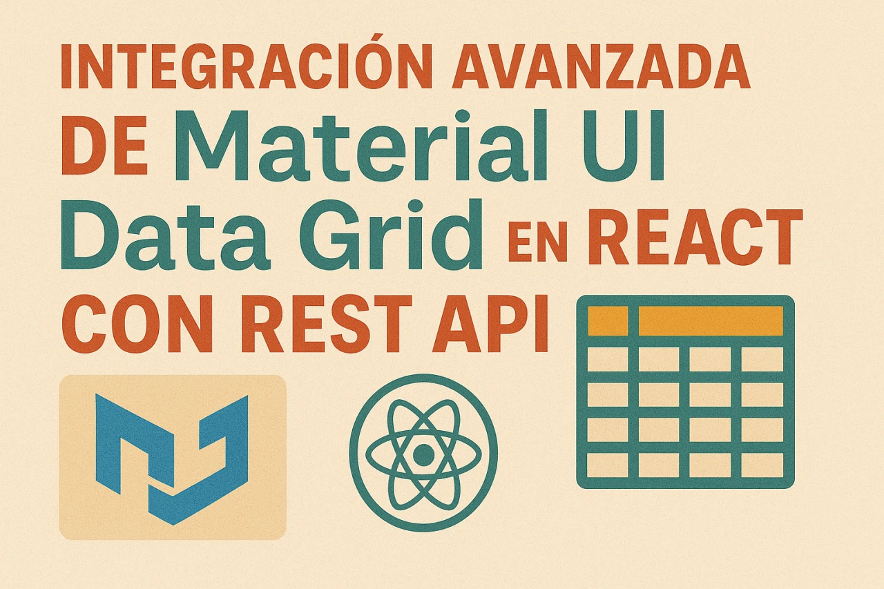 Integración avanzada de Material UI Data Grid en React con REST API