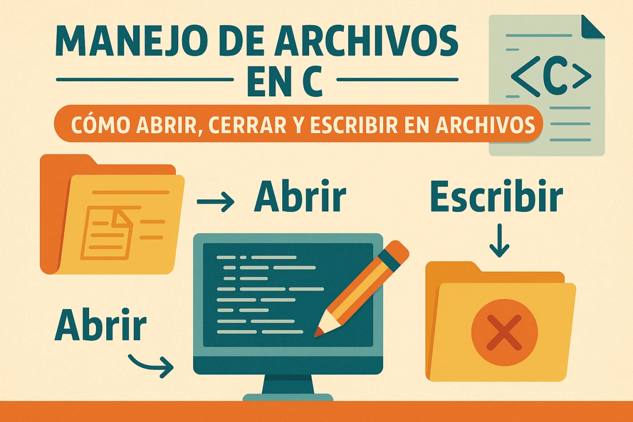 Manejo de archivos en C: Cómo abrir, cerrar y escribir en archivos