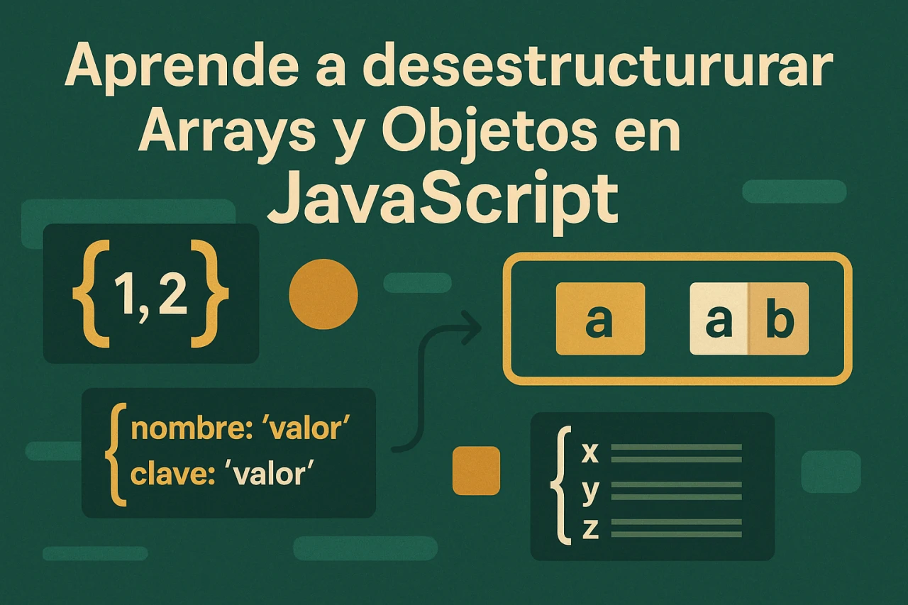 Aprende a desestructurar Arrays y Objetos en JavaScript: paso a paso