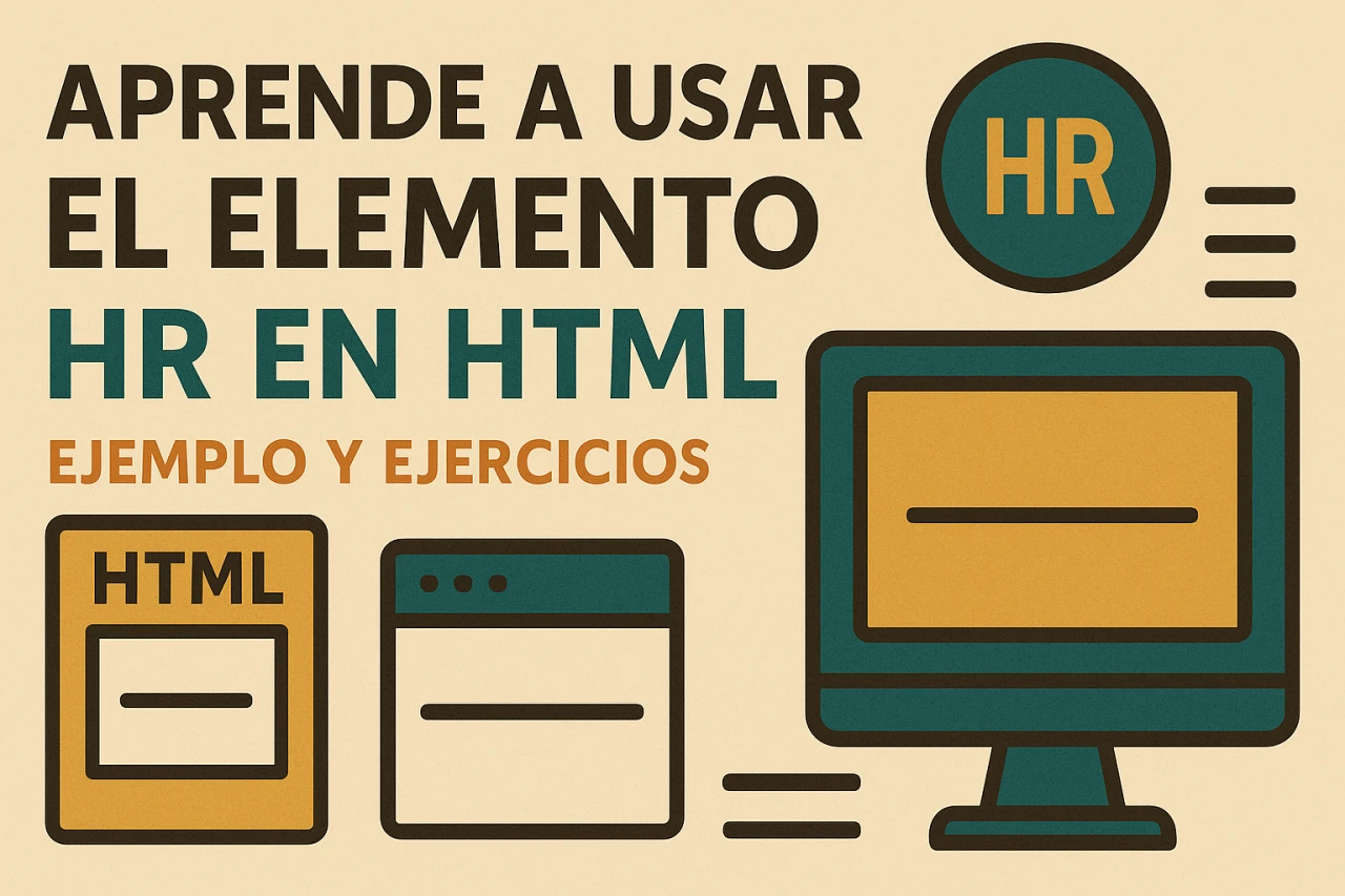 Aprende a usar el elemento HR en HTML: Ejemplo y ejercicios