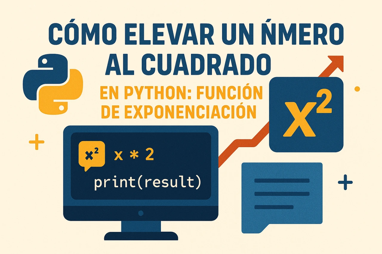 Cómo elevar un número al cuadrado en Python: Función de exponenciación