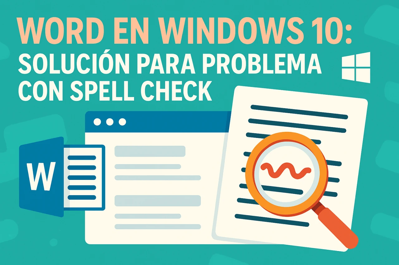 Word en Windows 10: Solución para problema con Spell Check