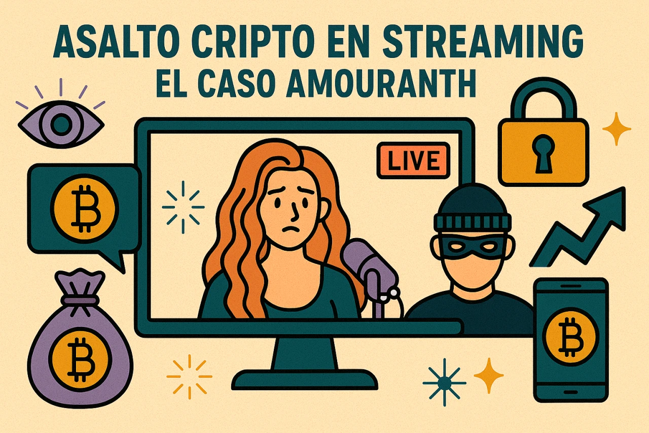 Asalto cripto en streaming: el caso Amouranth