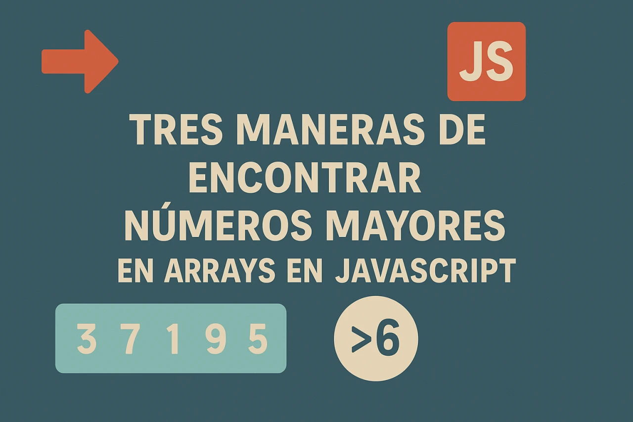Tres maneras de encontrar números mayores en arrays en JavaScript