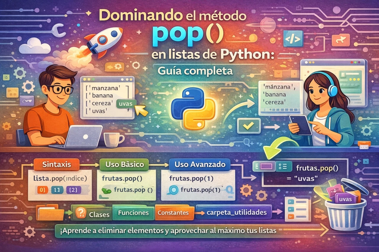 Dominando el método pop() en listas de Python: Guía completa