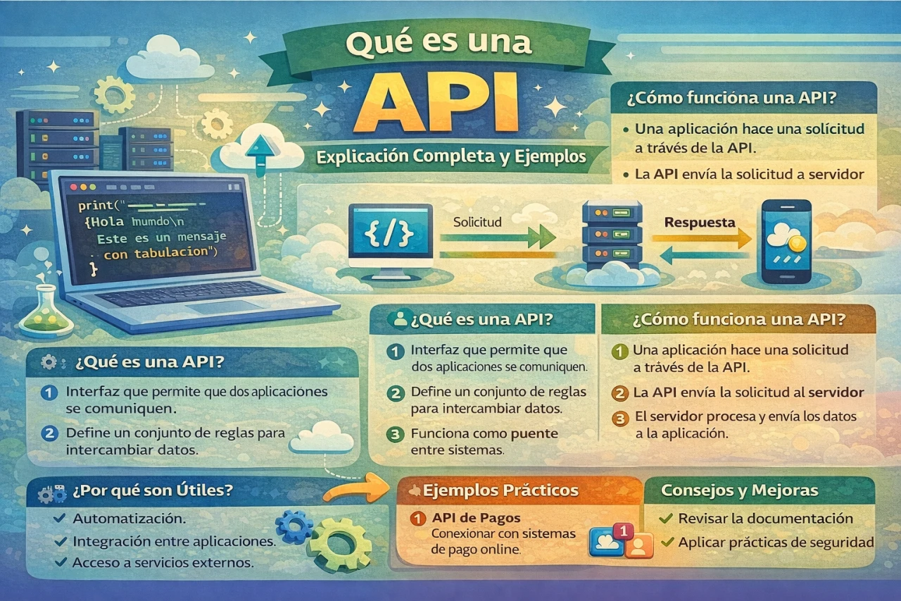 Qué es una API: Explicación Completa y Ejemplos Prácticos en Español