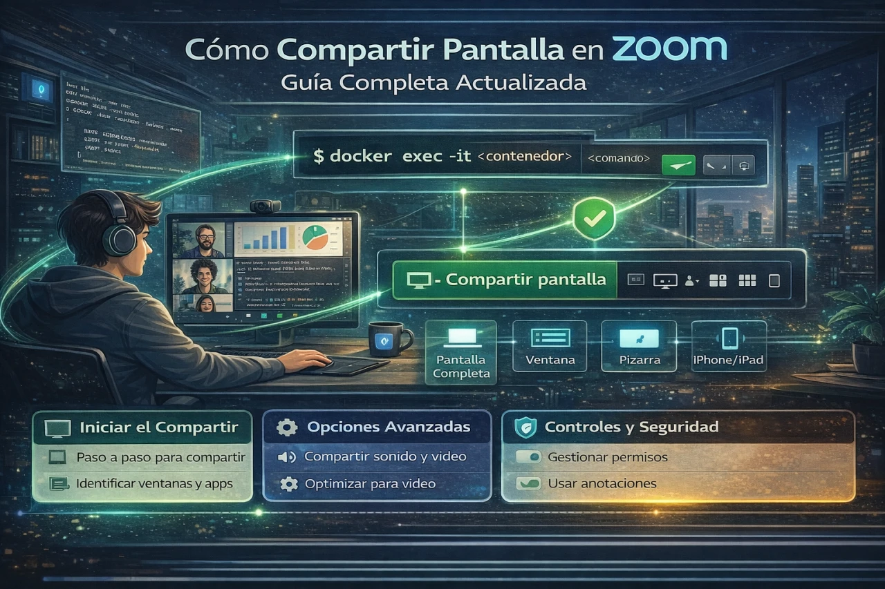 Cómo Compartir Pantalla en Zoom Guía Completa Actualizada