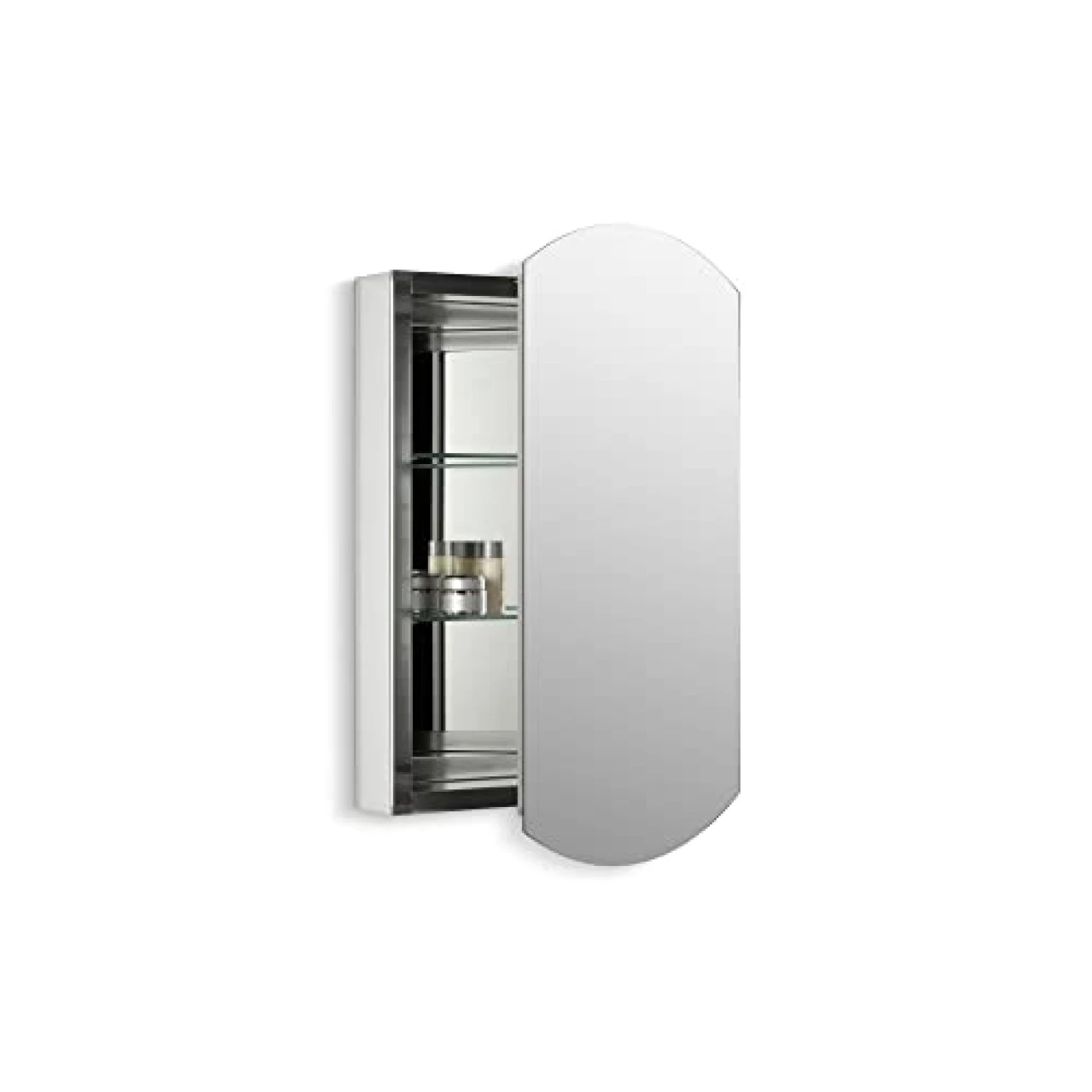 KOHLER 3073-NA Archer 20&quot; W x 31&quot; H Aluminum Single-Door Bathroom Medicine Cabinet with Mirror