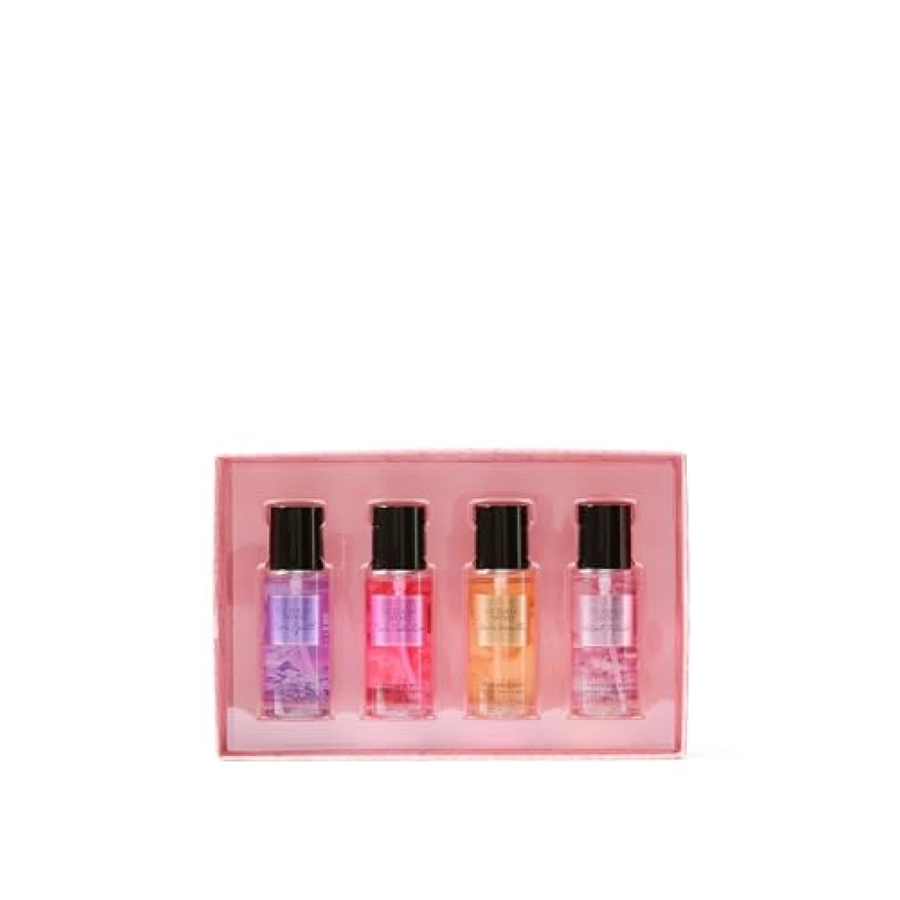Victoria&rsquo;s Secret Fragrance Mist Collection 4 Piece Mini Mist Gift Set: Love Spell, Pure Seduction, Bare Vanilla, &amp; Velvet Petals