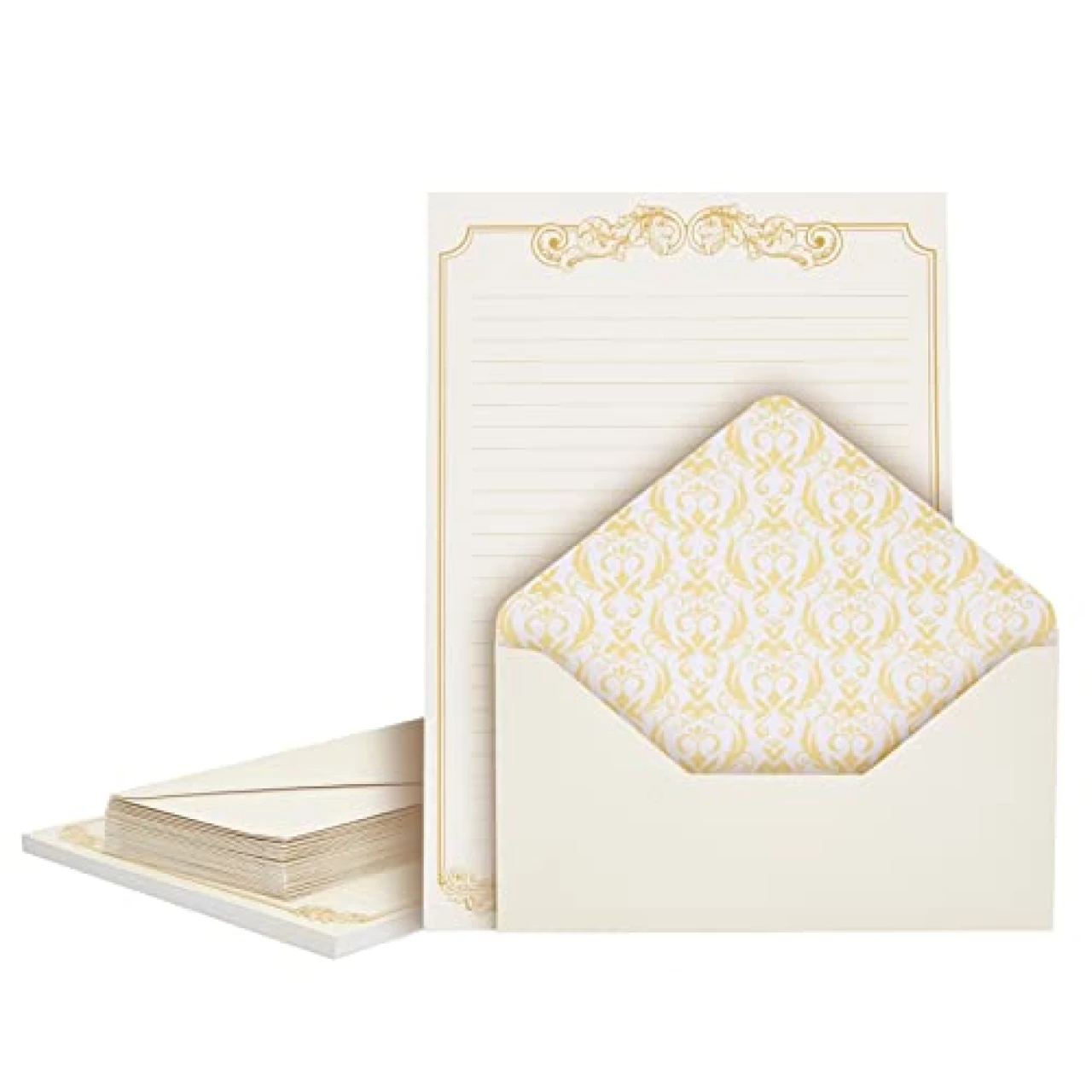 90 Pieces Stationery Set (60 Vintage-Style Paper Sheets + 30 Envelopes)
