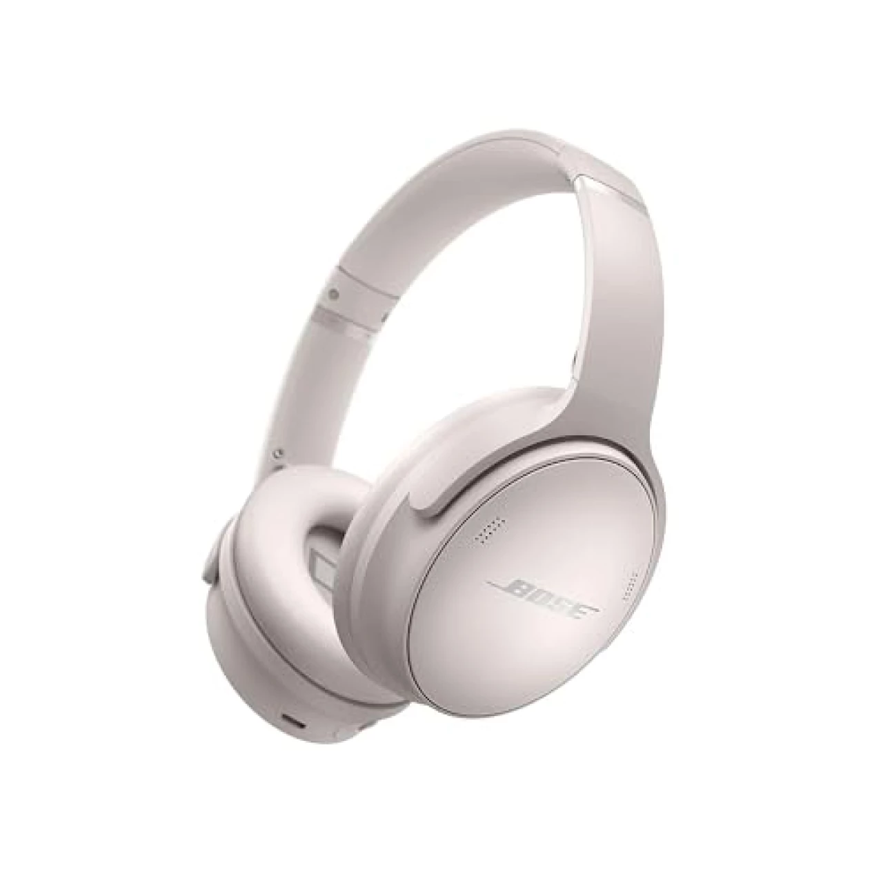 Bose QuietComfort 45 Wireless Bluetooth Noise Cancelling Headphones, Over-Ear Headphones with Microphone, Personalized Noise Cancellation and Sound, White Smoke