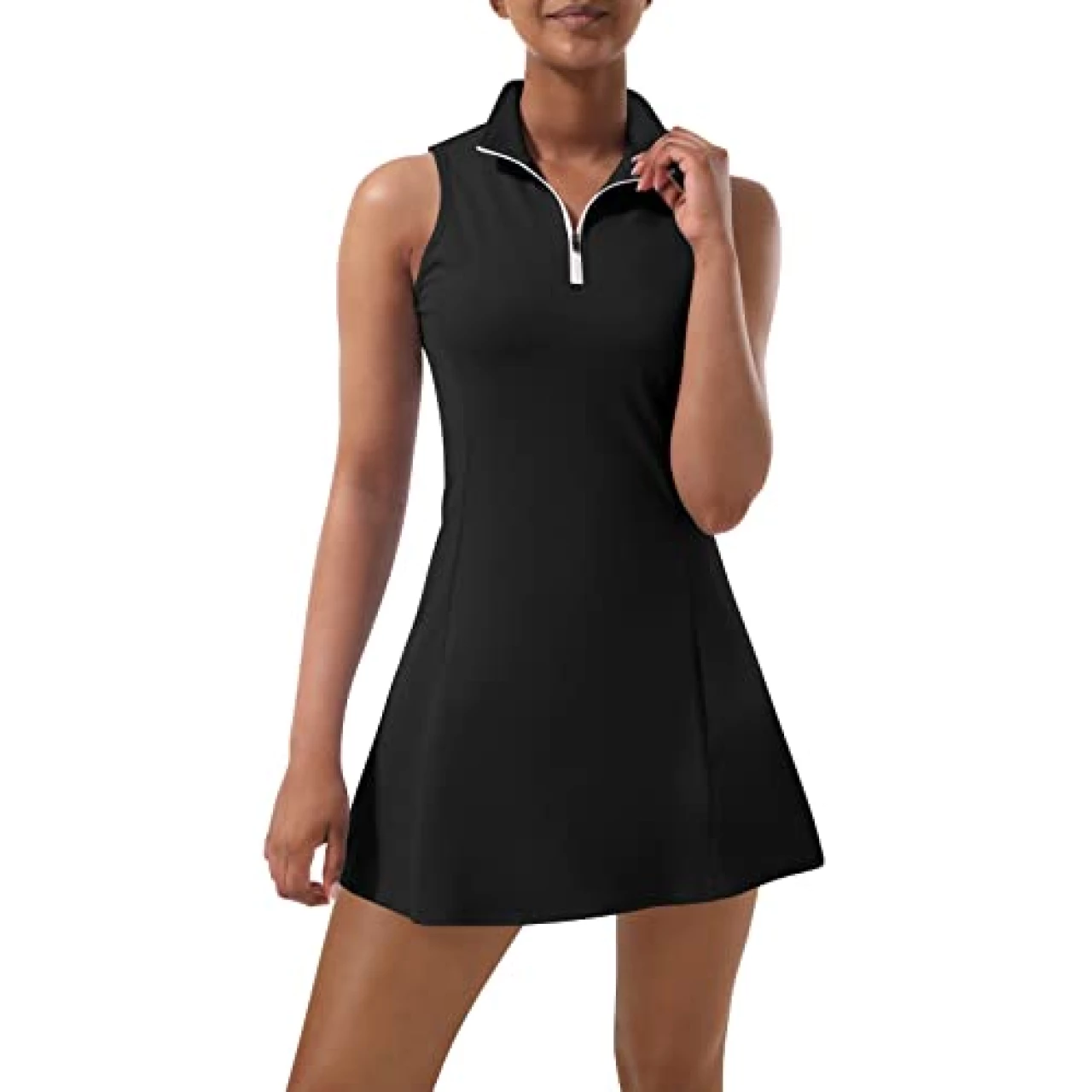 Tennis Dress for Women, Tennis Golf Dresses with Built in Shorts and Pockets