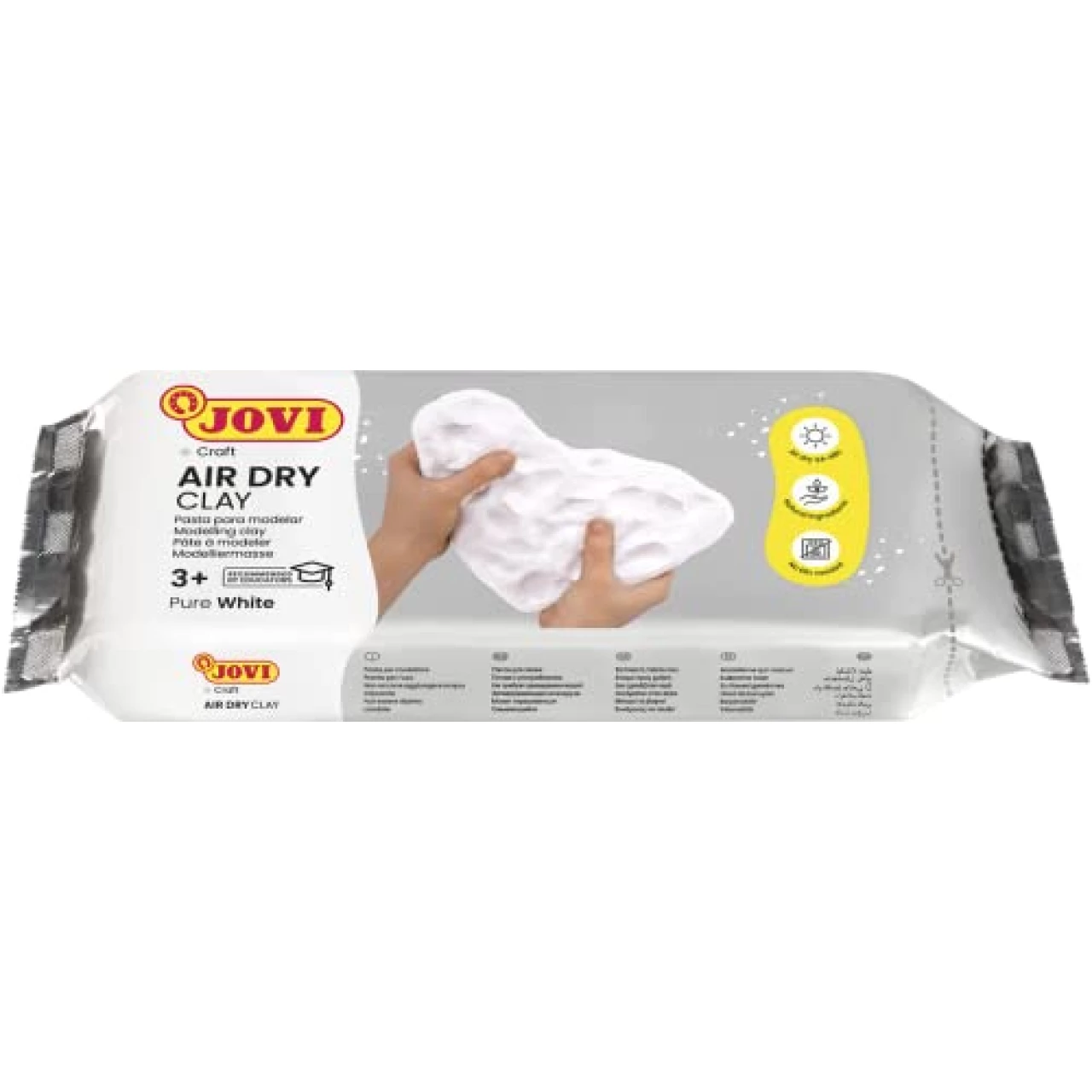 Jovi Air Dry Modeling Clay; 2.2 lb, White, Non-staining, Perfect for Arts and Crafts Projects