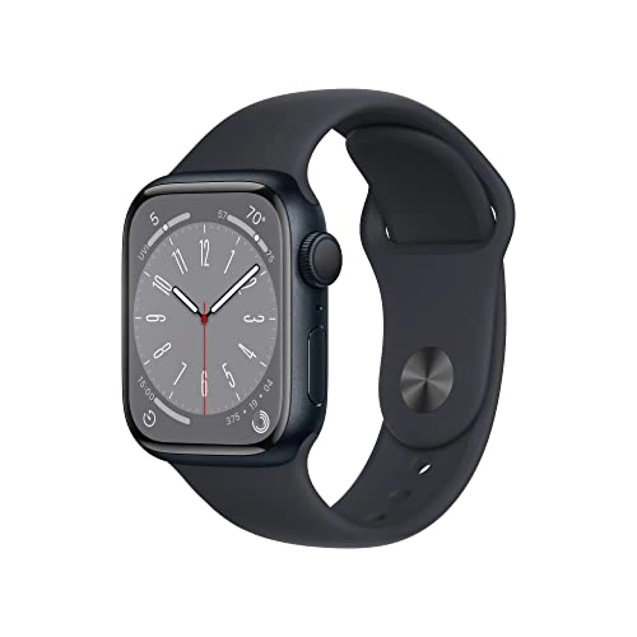 Apple Watch Series 8 [GPS 41mm] Smart Watch w/Midnight Aluminum Case with Midnight Sport Band - S/M