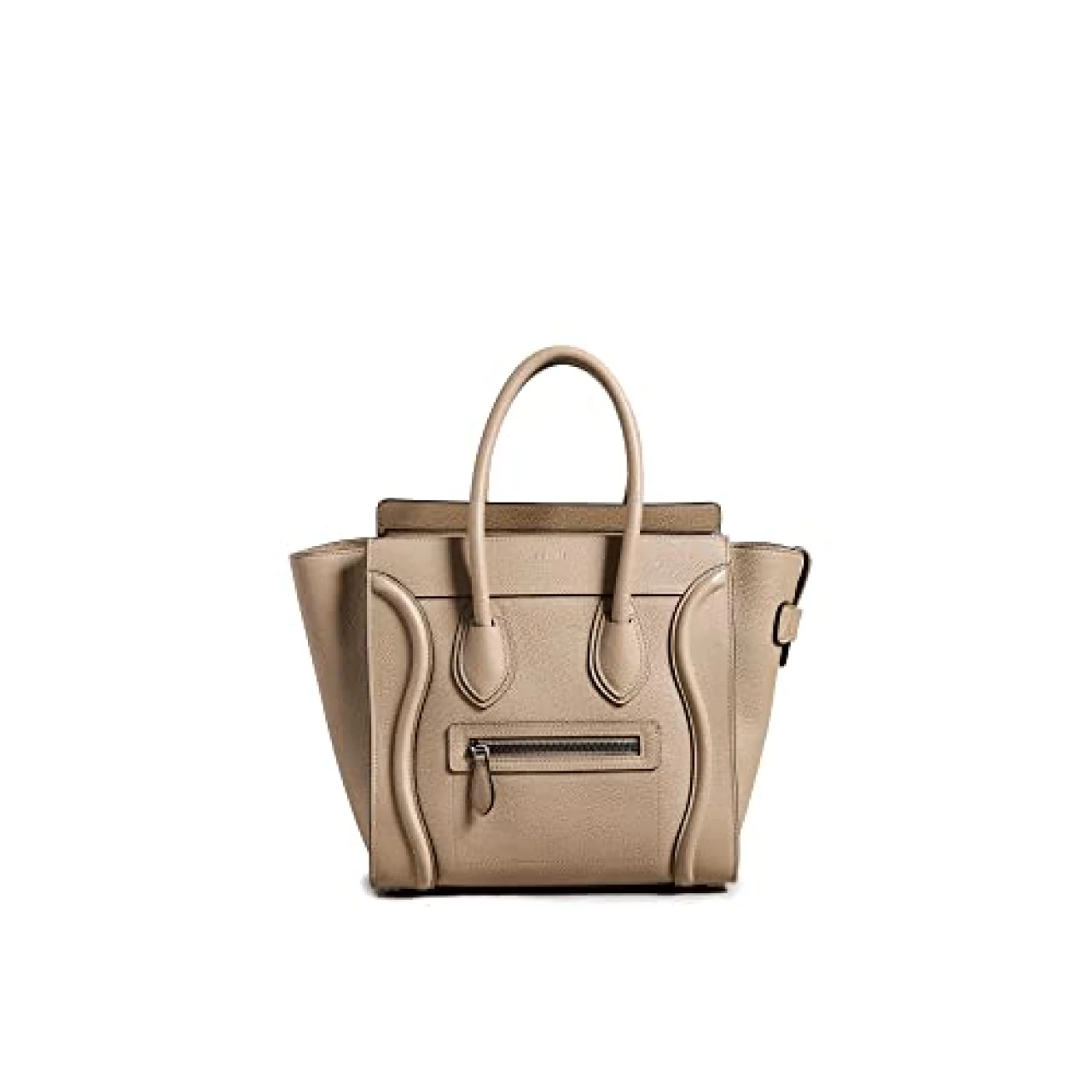 Celine Women&rsquo;s Pre-Loved Luggage Micro Shopper, Calfskin, Neutral, Tan, One Size