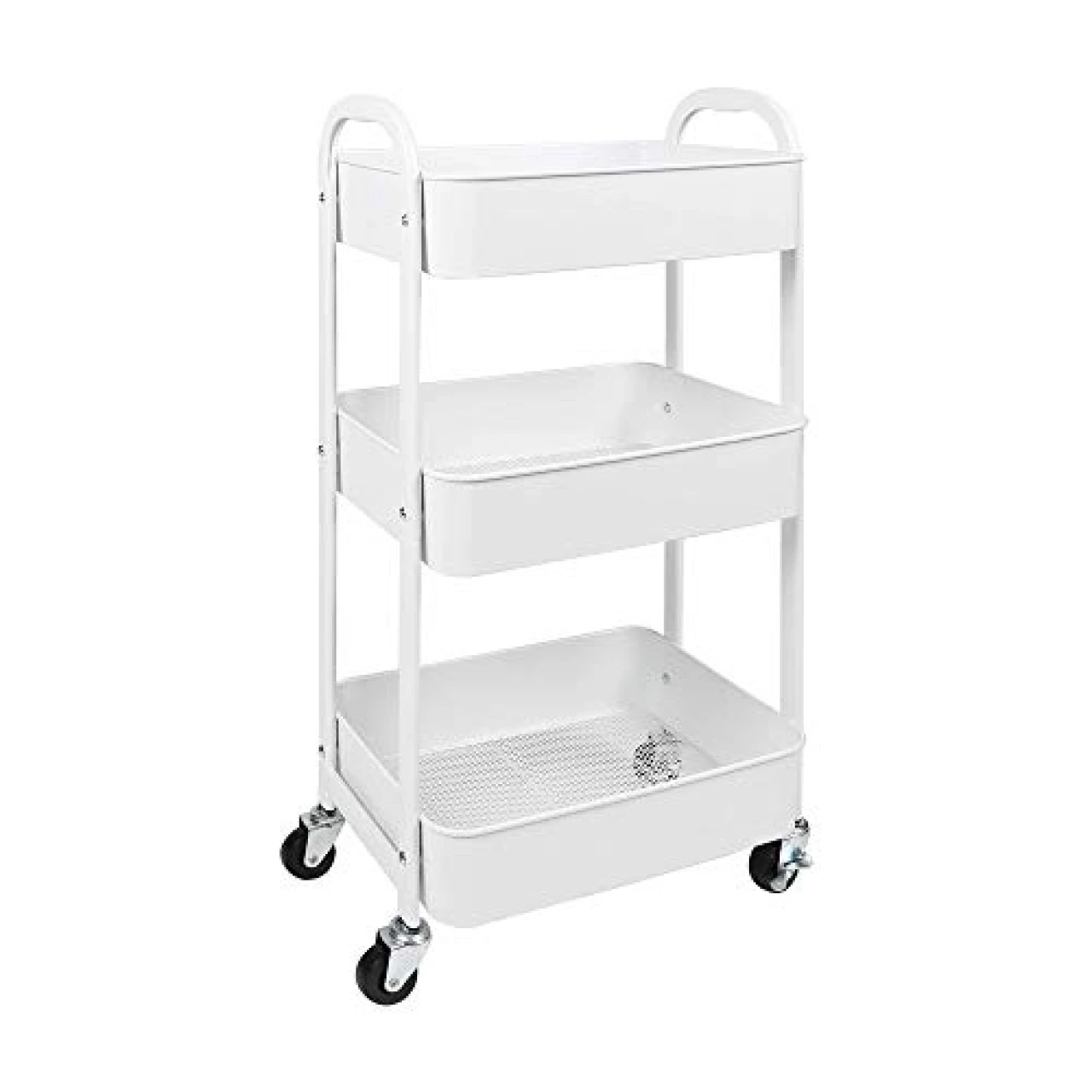 MAX Houser 3-Tier Rolling Utility Cart with Caster Wheels
