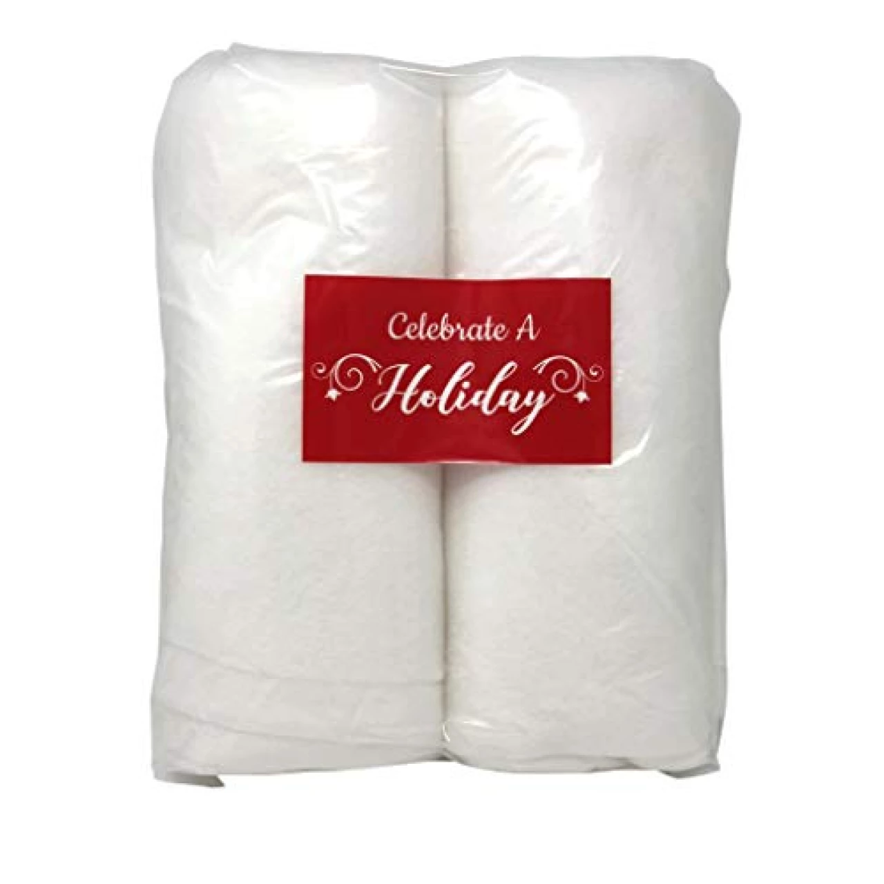 Celebrate A Holiday Christmas Snow Roll - 3 Foot X 8 Foot Artificial Snow Blanket for Christmas Decorations - Fake Snow Blanket for Christmas Villages (2 Pack)