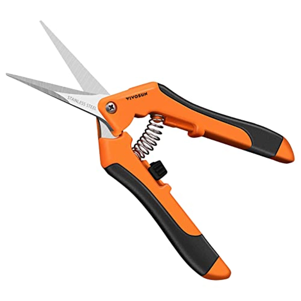 VIVOSUN 6.5&quot; Gardening Hand Pruner Pruning Shear with Straight Stainless Steel Blades Orange