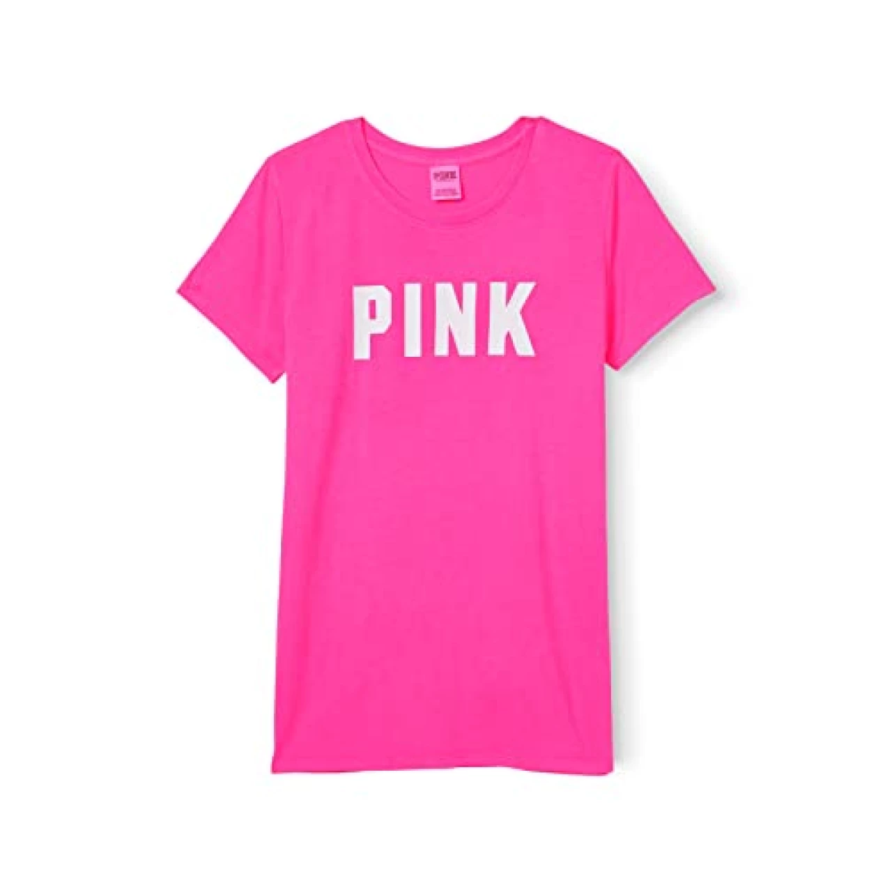 Victoria&rsquo;s Secret Pink Logo Short Sleeve T Shirt, Women&rsquo;s T Shirt, Pink (L)