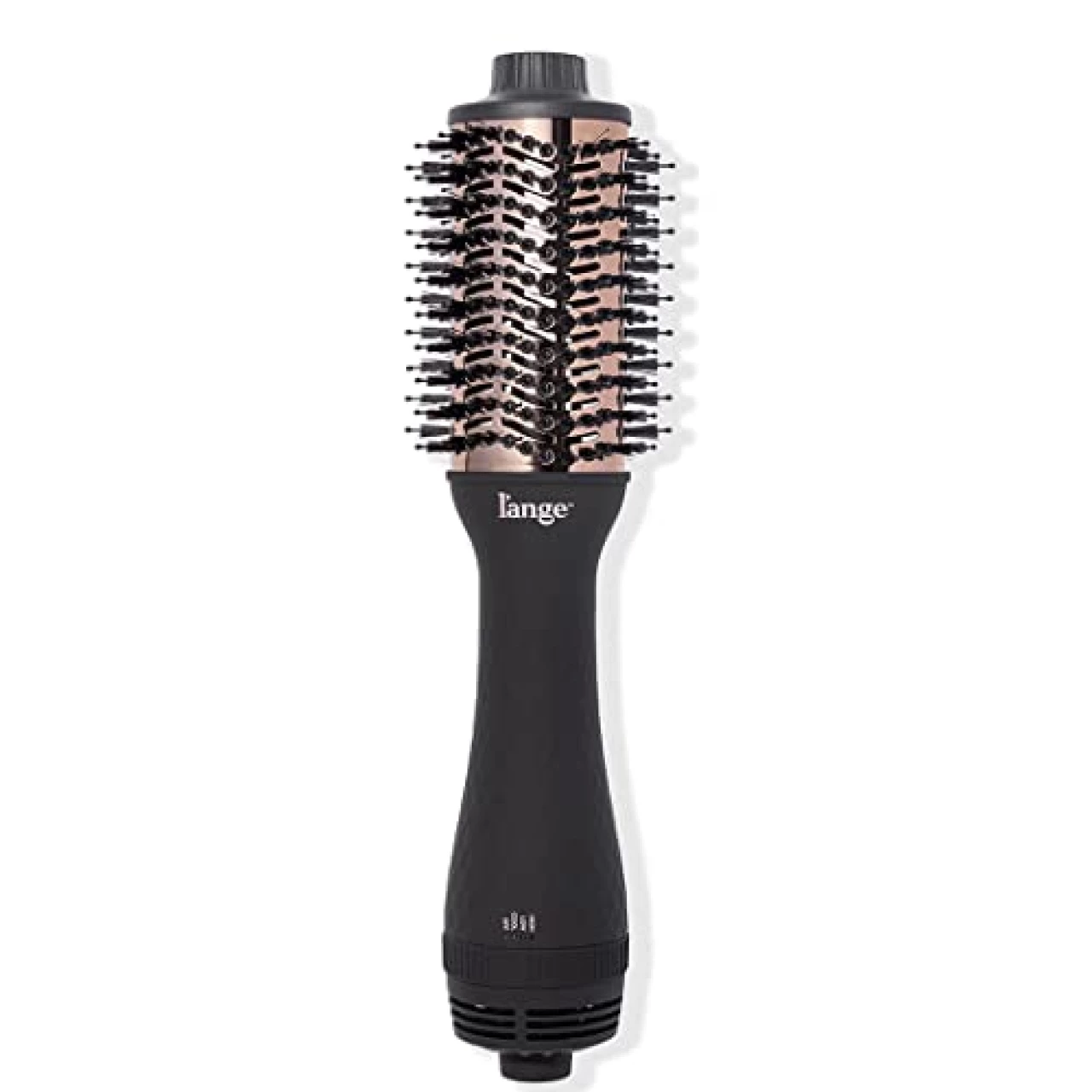 L&rsquo;ANGE HAIR Le Volume 2-in-1 Titanium Blow Dryer Brush | Hot Air Brush in One with Oval Barrel | Hair Styler for Smooth, Frizz-Free Results for All Hair Types (Black - 60 mm)