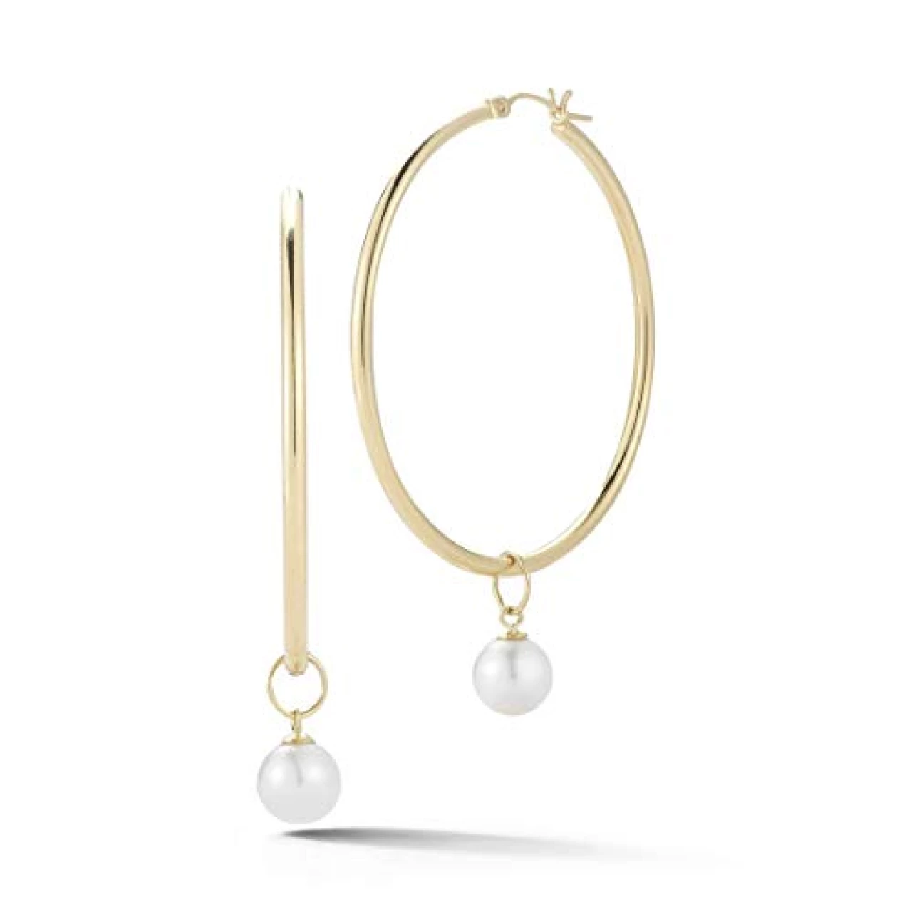 Mateo New York, Detachable Pearl Hoop - 45mm