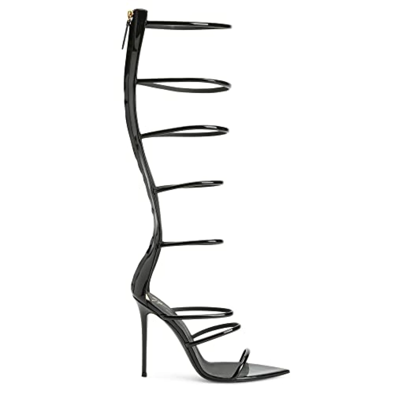 Giuseppe Zanotti, Super Intrigo Sandals, 6.5, Black