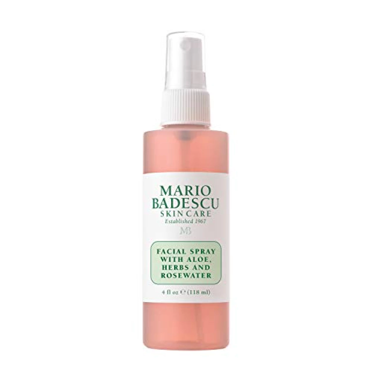Mario Badescu Facial Spray with Aloe, Herbs and Rose Water for All Skin Types, Face Mist that Hydrates, Rejuvenates &amp; Clarifies, 4 FL OZ