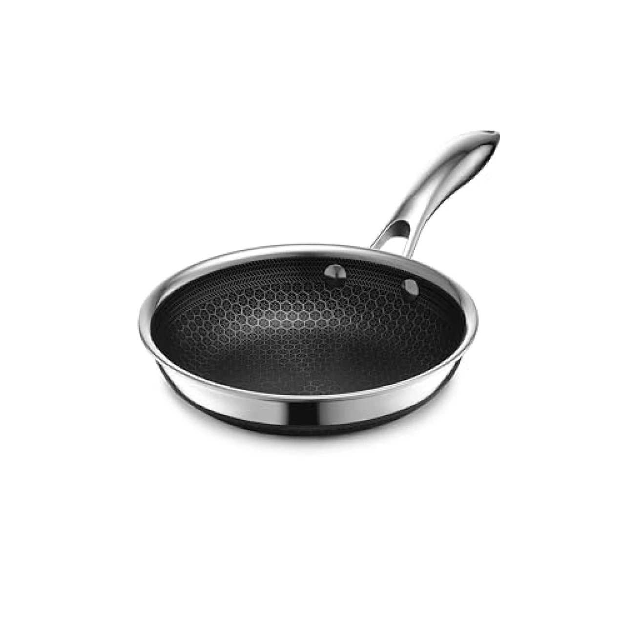 HexClad Hybrid Nonstick 7-Inch Fry Pan, Stay-Cool Handle, Dishwasher and Oven Safe, Induction Ready, Compatible with All Cooktops