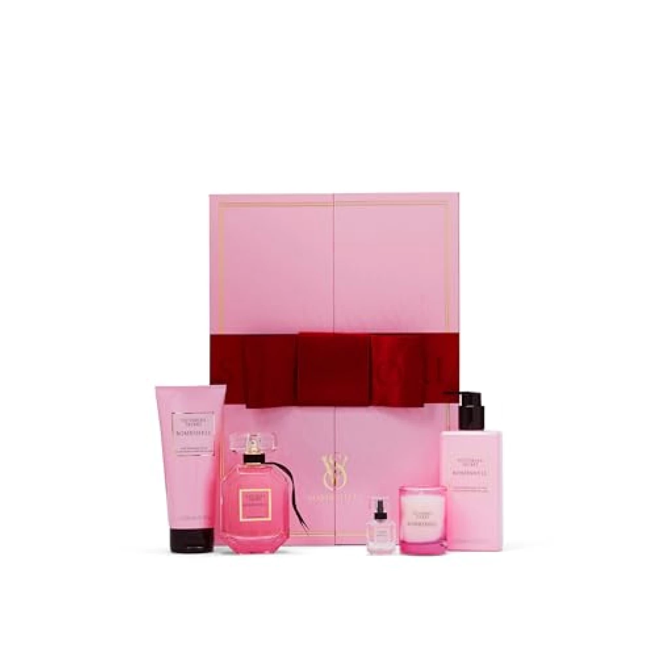 Victoria&rsquo;s Secret Bombshell Ultimate Fragrance 5 Piece Gift Set: 3.4oz Eau de Parfum, Mini Eau de Parfum, Candle, Lotion &amp; Wash