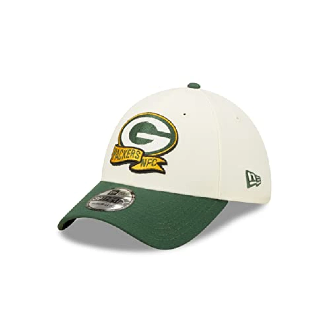 New Era Green Bay Packers NFL 2022 Sideline Chrome White 39Thirty Stretch Cap - L-XL (7 1/8-7 5/8)