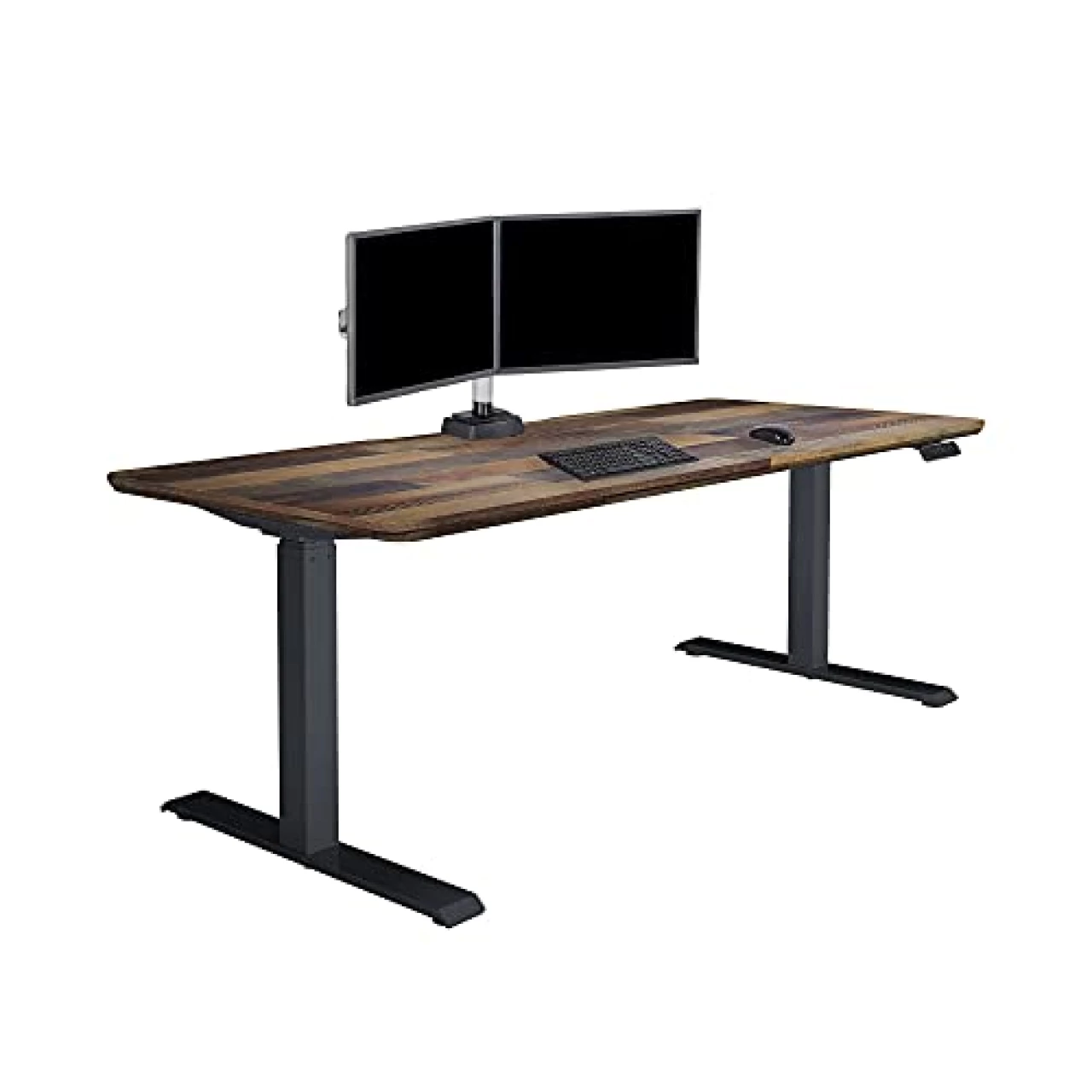 Vari- Standing Desk Adjustable Height (72&quot; x30&rsquo;)- Electric Sit-Stand Computer Desk for Work or Home Office- Dual Motor with Memory Presets- Adjustable Desk from Varidesk- Reclaimed Wood