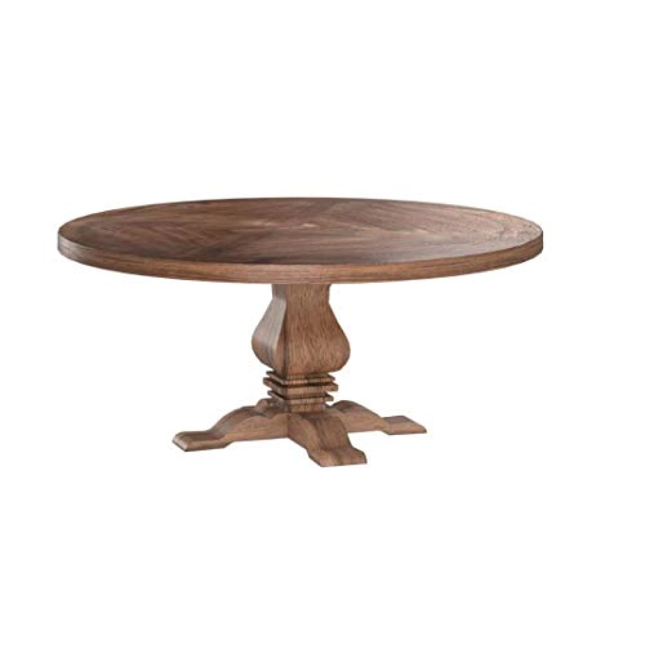 Donny Osmond Home Coaster Furniture Florence Round Pedestal Dining Table Rustic 180200