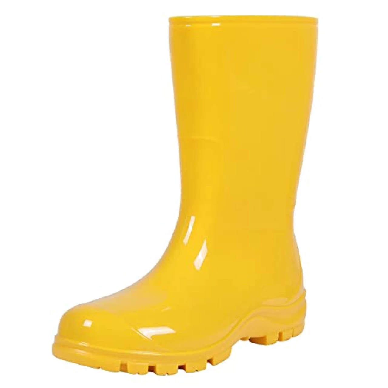 Asgard Women&rsquo;s Mid Calf Rain Boots Short Rubber Boots Waterproof Garden Shoes for Ladies Yellow 39